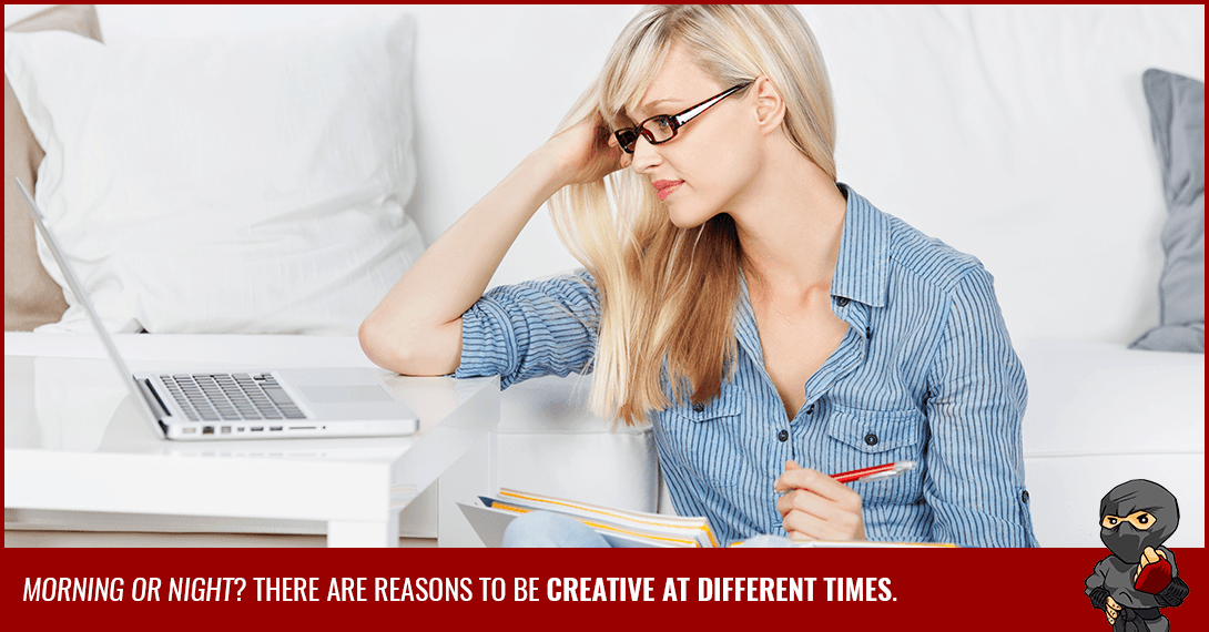When is the Best Time to Be Creative? [Infographic]